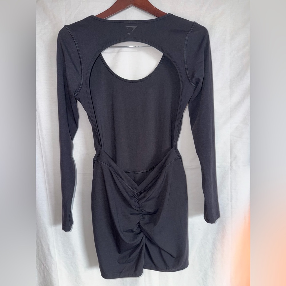 Gymshark Black Backless Long Sleeve Unitard - Picture 7 of 10